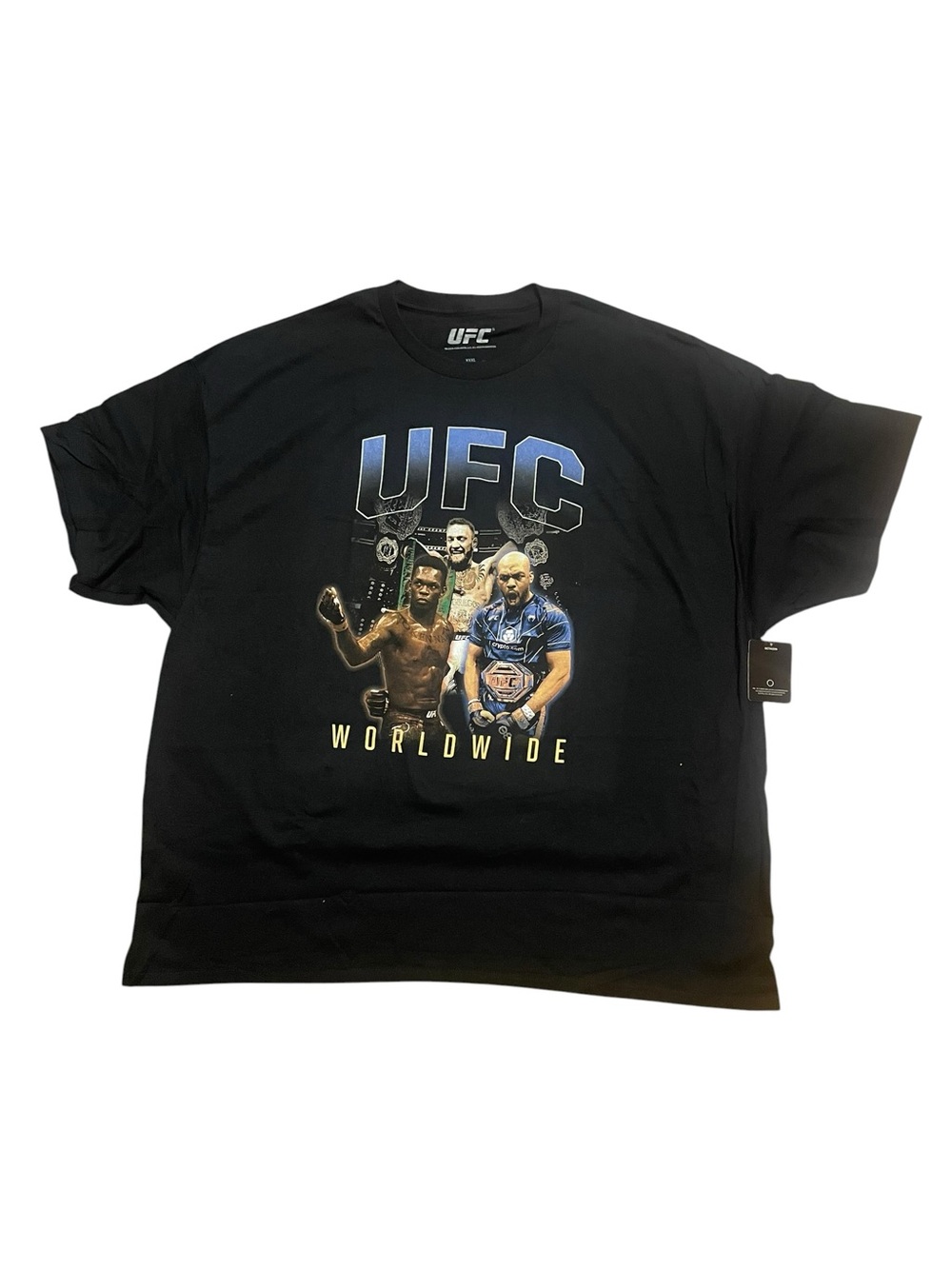 UFC Worldwide Graphic Tee - 3X - Black Short Sleeve Official Licensed Shirt NWT